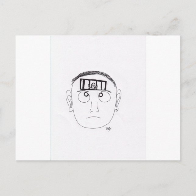 Gefängniszeit Postkarte (Vorderseite)