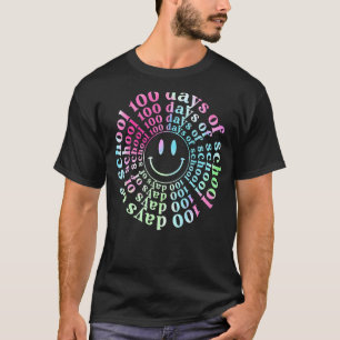 Gefärbte Krawatte 100 Tage Schullehrer Student 100 T-Shirt