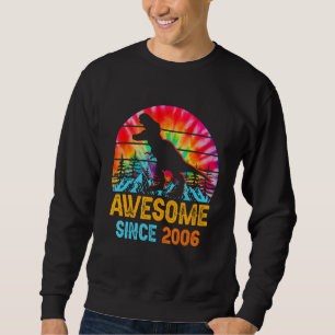 Gefärbte Krawatte 16. Geburtstag 2006 Dinosaurier Sweatshirt