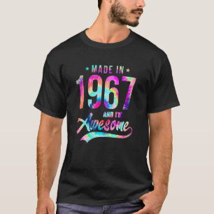 Gefärbte Krawatte 1967 Ich bin Phantastisch 55 Jah T-Shirt