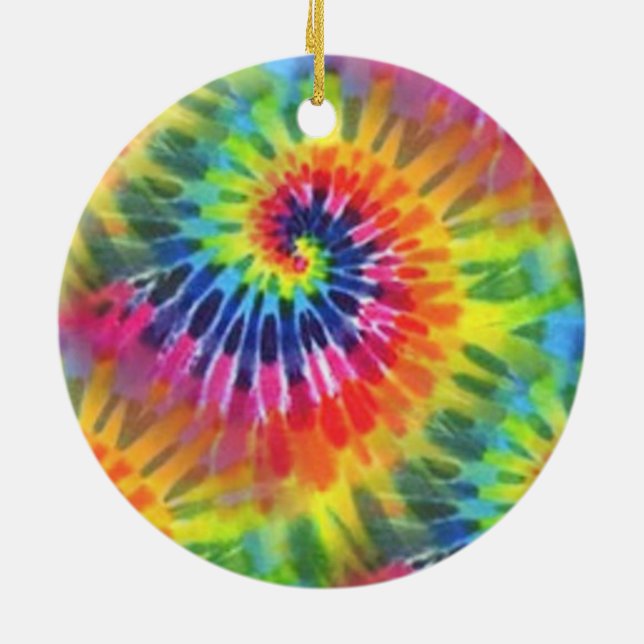 GEFÄRBTE KRAWATTE 2 KERAMIK ORNAMENT (Hinten)