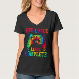 Gefärbte Krawatte 2. Stufe Abschluss des Gamer Gam T-Shirt