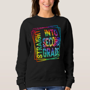 Gefärbte Krawatte 2. Stufe rückwärts Sweatshirt