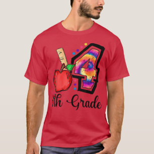 Gefärbte Krawatte 4. Klasse: Zurück zum Lehrer  T-Shirt