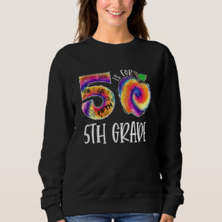 Gefärbte Krawatte 5 ist für den 5. Sweatshirt