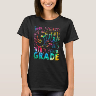 gefärbte Krawatte 5. Klasse Zurück zur Schulausbil T-Shirt