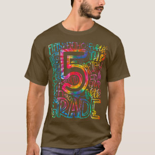 Gefärbte Krawatte 5th grade back to School Teacher T-Shirt