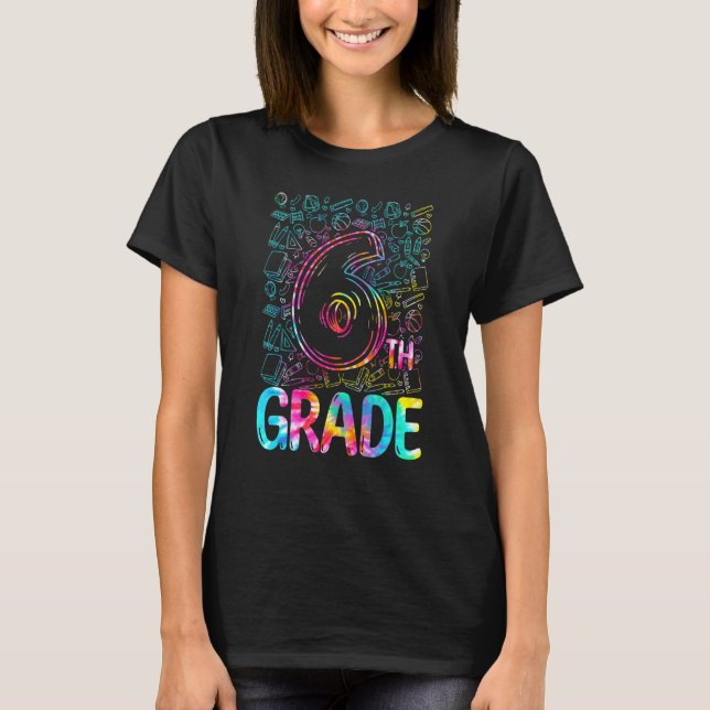 Gefärbte Krawatte 6. T-Shirt (Vorderseite)