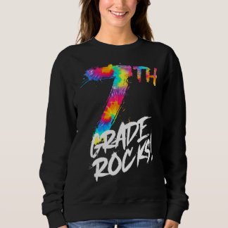 Gefärbte Krawatte 7. Klasse Siebenklässler zurück  Sweatshirt