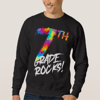 Gefärbte Krawatte 7. Klasse Siebenklässler zurück  Sweatshirt