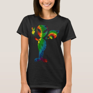 Gefärbte Krawatte Alien Friedensweltraum Weltfried T-Shirt