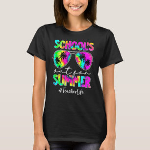 Gefärbte Krawatte am letzten Schultag im Sommer T-Shirt