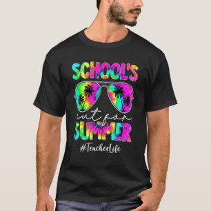 Gefärbte Krawatte am letzten Schultag im Sommer T-Shirt