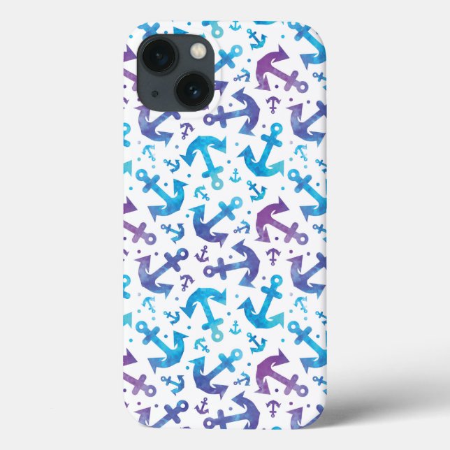 Gefärbte Krawatte Ankermuster 2 Case-Mate iPhone Hülle (Rückseite)