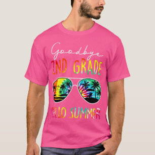 Gefärbte Krawatte Auf Wiedersehen 2. Klasse Hallo T-Shirt