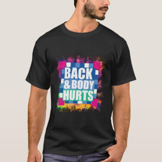 Gefärbte Krawatte Back Body beschädigt T-Shirt Quo