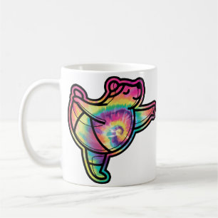 Gefärbte Krawatte Ballerina Bear: Gracful and Colo Kaffeetasse