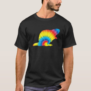 Gefärbte Krawatte Beaver Rainbow Print Rodent Kit  T-Shirt