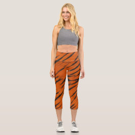 Gefärbte Krawatte bengalische Streifen Capri Leggings