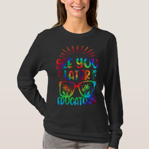 Gefärbte Krawatte besucht dich am letzten Schultag T-Shirt
