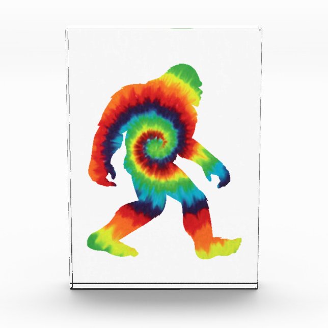 Gefärbte Krawatte Bigfoot Fotoblock (Vorderseite)