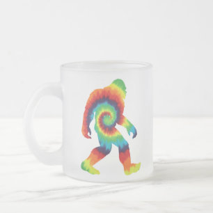 Gefärbte Krawatte Bigfoot Mattglastasse