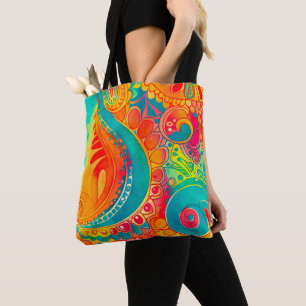 Gefärbte Krawatte Boho Hippy 60er Peace