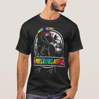 Gefärbte Krawatte Bonusmomsaurus Bonus Mama Dinosa T-Shirt