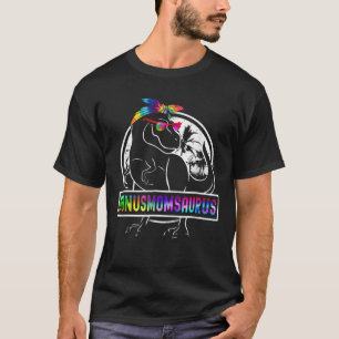Gefärbte Krawatte Bonusmomsaurus Bonus Mama Dinosa T-Shirt