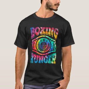 Gefärbte Krawatte Boxen dreht sich um Hunger Boxer T-Shirt