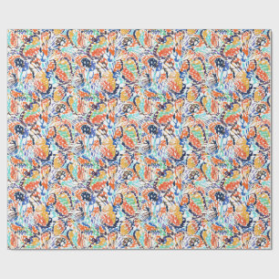 Gefärbte Krawatte Butterfly Wings - Kaleidoskop Geschenkpapier