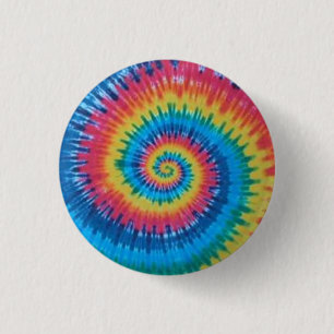 gefärbte Krawatte Button