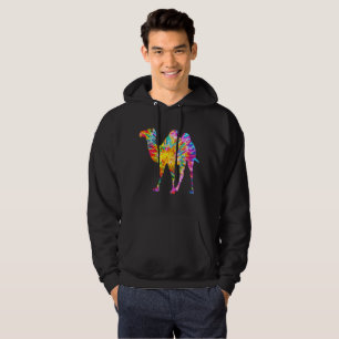 GEFÄRBTE KRAWATTE CAMEL HOODIE