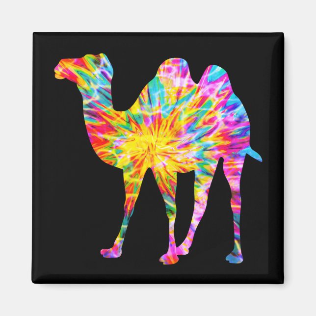 GEFÄRBTE KRAWATTE CAMEL MAGNET (Vorne)