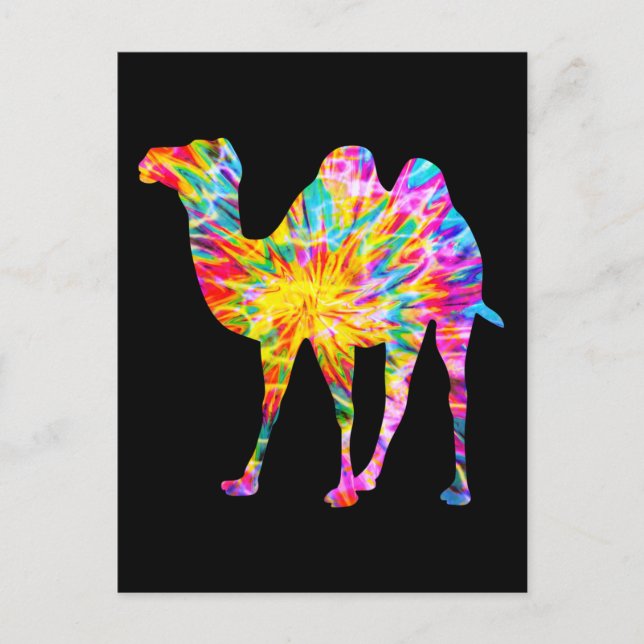 GEFÄRBTE KRAWATTE CAMEL POSTKARTE (Vorderseite)