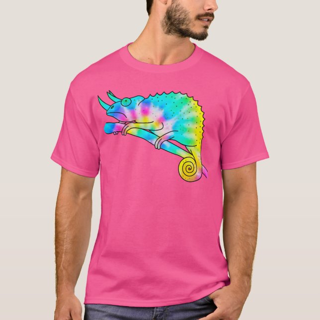 Gefärbte Krawatte Chameleon T-Shirt (Vorderseite)