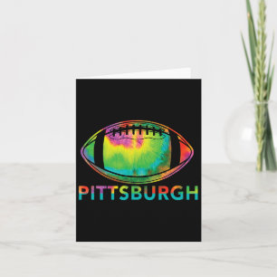 Gefärbte Krawatte Cool Football Design Apparel Pit Karte