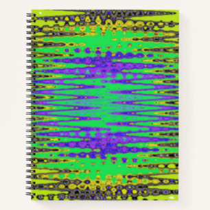 Gefärbte Krawatte cooles Design auf Spiral Noteboo Notizbuch