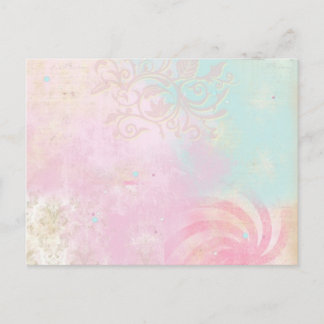 gefärbte Krawatte Damask Postkarte
