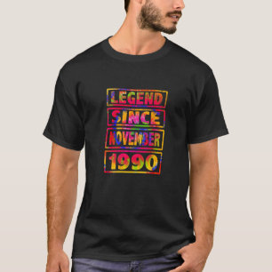 gefärbte Krawatte Dekoration Legend seit Nove T-Shirt