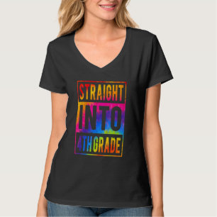Gefärbte Krawatte der 4. Klasse zurück zur Schule T-Shirt
