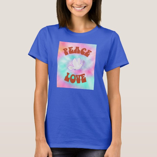 Gefärbte Krawatte der Liebe T-Shirt (Vorderseite)