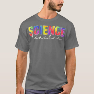 Gefärbte Krawatte der Naturwissenschaftslehrer zur T-Shirt