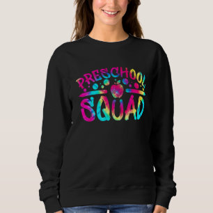 Gefärbte Krawatte der Preschool Squad am letzten S Sweatshirt