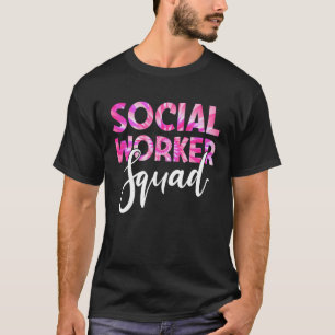 Gefärbte Krawatte der Sozialarbeiter-Squad Week - T-Shirt