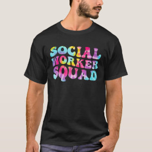 Gefärbte Krawatte der Sozialarbeiter-Squad Week - T-Shirt