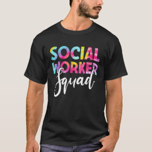 Gefärbte Krawatte der Sozialarbeiter-Squad Week - T-Shirt