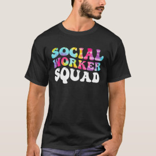 Gefärbte Krawatte der Sozialarbeiter-Squad Week - T-Shirt