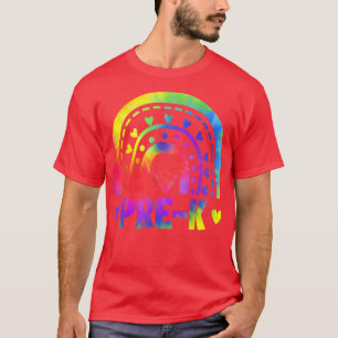 Gefärbte Krawatte der Vorschullehrerin Rainbow T-Shirt