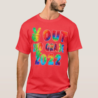 Gefärbte Krawatte der zweiten Klasse am letzten Sc T-Shirt
